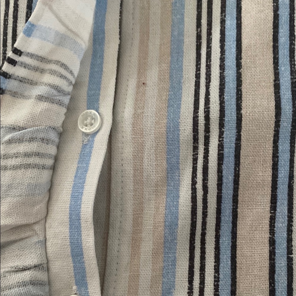 Striped Ruffle Sleeve Top - Picture 4 of 4